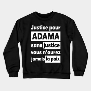 Justice Pour ADAMA Crewneck Sweatshirt